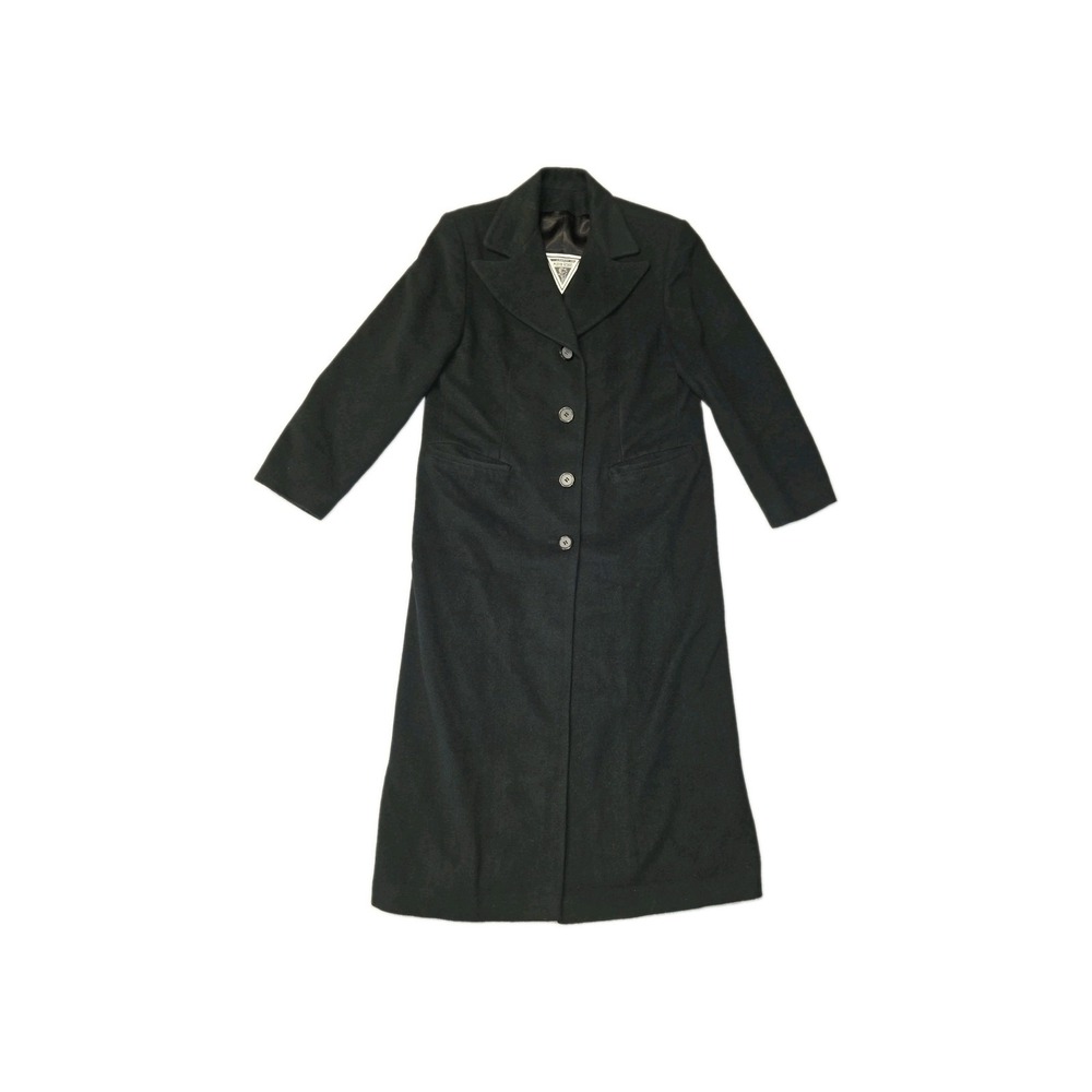 Vintage J. Percy for Marvin Richards Cashmere Black Size 12 Longline Overcoat